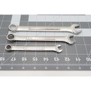 Craftsman Combination Wrenches SAE Set of 3 Forged in USA A-AF Series